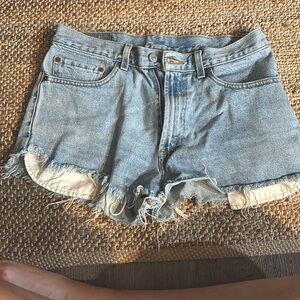 Levi’s 550 relaxed fit denim cutoff shorts